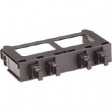 Panduit Fiber Adapter Migration Panel - 4 Port(s) - Black - TAA Compliance FQMAP45BL