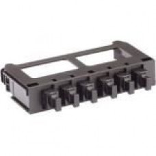 Panduit QuickNet FQMAP65BL Network Patch Panel - 6 Port(s) - Black - TAA Compliance FQMAP65BL