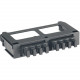 Panduit Fiber Optic Migration Adapter Panel-8 MPO Adapters - 8 Port(s) - Black - TAA Compliance FQMAP85BL
