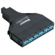 Panduit SFQ Cassette - 6 Port(s) - 6 x Duplex - Black, Aqua, Blue - TAA Compliance FQZN-12-10AS