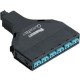 Panduit SFQ Cassette - 6 Port(s) - 6 x Duplex - Black, Aqua, Blue - TAA Compliance FQZO-12-10AF
