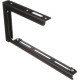 Panduit QuikLock Mounting Bracket for Cable Routing System - Black - Adjustable Height - 1 - TAA Compliance FR12ACB12