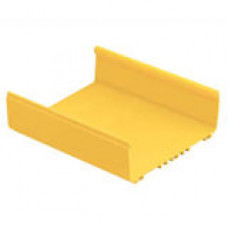 Panduit FiberRunner FR12X4YL6 12x4 Channel Cable Raceway Base - Raceway - Yellow - 1 Pack - TAA Compliance FR12X4YL6