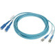 Panduit Fiber Optic Simplex Network Cable - 6.56 ft Fiber Optic Network Cable for Network Device - First End: 1 x LC Male Network - Second End: 1 x ST Male Network - 50/125 &micro;m - Aqua - 1 - TAA Compliance FR1XS1-R2M02