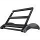 Kantek Sit-Stand Footrest - Heavy Duty, Adjustable Height, Rocking Motion, Padded - Black - TAA Compliance FR915