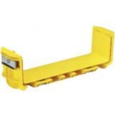 Panduit 12x4 QuikLock Coupler - Coupler - Yellow - 1 Pack - ABS Plastic - TAA Compliance FRBC12X4YL