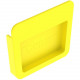 Panduit FiberRunner&reg; End Cap, 4x4, Yellow - Yellow - 1 Pack - Polycarbonate FREC4X4LYL