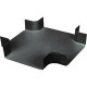 Panduit FiberRunner&reg; Four Way Cross - Black - 1 Pack - Polycarbonate FRFWC12X4LBL