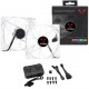RIOTORO Prism 256 Color RGB Fan and Controller Kit with Two 120mm Fans - 1 Pack - 2 x 120 mm - 2 x 47 CFM - 26.5 dB(A) Noise - 3-pin FRGB56-168X