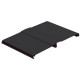 Panduit 12x4 FiberRunner Snap-On Hinged Cover - PVC - Black - 6 Pack - 1.5" Height - 13.6" Width - 72" Depth - TAA Compliance FRHC12BL6