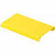 Panduit FiberRunner FRHC4YL6 4x4 Snap-On Hinged Cable Raceway Cover - Yellow - 1 Pack - Polyvinyl Chloride (PVC) - RoHS, TAA Compliance FRHC4YL6