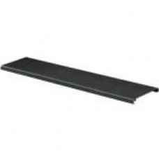 Panduit 6x4 FiberRunner Snap-On Hinged Cover - Black - 6 Pack - Polyvinyl Chloride (PVC) - TAA Compliance FRHC6BL6