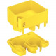 Panduit 2-Port Spillout to 1.5" (38mm) Inside Diameter Corrugated Tubing - Cable Trumpet Spillout - Yellow - 1 Pack - ABS Plastic - TAA Compliance FRIDT4X4YL