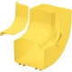 Panduit 6x4 Inside Vertical 90&deg; Angle Fitting - Angle Fitting - Yellow - 1 Pack - ABS Plastic - TAA Compliance FRIVRA6X4YL