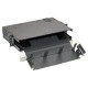Panduit OPTICOM Fiber Enclosure Rack Cabinet - 2U Rack Height - Black - TAA Compliance FRME2