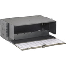 Panduit OPTICOM FRME4 Rack Mount Fiber Enclosure Rack Shelf - 4U Rack Height - Black - RoHS, TAA Compliance FRME4