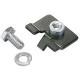 Panduit FiberRunner&reg; Quick Mount Clip - Black - 10 Pack - Steel - TAA Compliance FRQMC-X