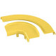 Panduit FiberRunner FRRASC6YL Split Cover for 6x4 Horizontal Right Angle Fitting - Raceway - Yellow - 1 Pack - TAA Compliance FRRASC6YL
