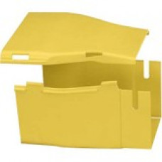 Panduit 6 x 4 FiberRunner Fitting - Yellow - 1 Pack - ABS Plastic - TAA Compliance FRRF64YL