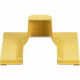 Panduit Cover for Spill-Over Junction with 2x2 Exit for 6x4 Channel - Yellow - 1 Pack - ABS Plastic - TAA Compliance FRSPJC26YL