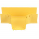Panduit FiberRunner&reg; Horizontal Tee, 90&deg;, 4x4, Yellow - Yellow - 1 Pack - Polycarbonate FRT4X4LYL