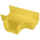Panduit FiberRunner FRT6X4YL 6x4 Horizontal Tee Fitting - Tee Fitting - Yellow - 1 Pack - TAA Compliance FRT6X4YL