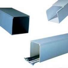 PANDUIT Panduct Type FS Solid Wall Raceway - Light Gray - TAA Compliance FS1X2LG6NM