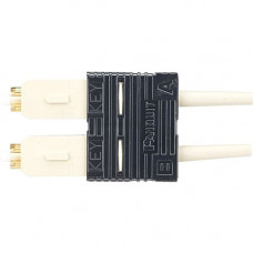 Panduit Fiber Optic Duplex Network Connector - 1 Pack - 2 x SC Male - Electric Ivory - TAA Compliance FSC2DMC6EI