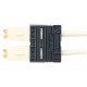 Panduit Fiber Optic Duplex Network Connector - 1 Pack - 2 x SC Male - Electric Ivory - TAA Compliance FSC2DMC6EI