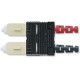 Panduit Fiber Optic Duplex Network Connector - 1 Pack - 2 x SC Male - Electric Ivory, Red, Black - TAA Compliance FSCDM