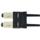 Panduit Fiber Optic Duplex Network Connector - 1 Pack - 2 x SC Male - Black - TAA Compliance FSCDMC5BL