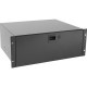 Chief Manufacturing Raxxess 4U Fine Sliding Rack Drawer - 15.88" 4U Wide x 13" Deep Rack-mountable - Black Powder Coat - Steel - 30 lb x Maximum Weight Capacity FSD-4