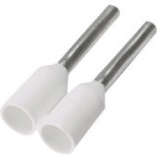 Panduit Electric Wire Ferrule - 3000 - White - Polypropylene, Copper, Polypropylene - TAA Compliance FSD75-8-3K10