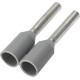 Panduit Electric Wire Ferrule - 3000 - Gray - Polypropylene, Copper, Polypropylene - TAA Compliance FSD76-8-3K8