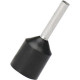 Panduit Electric Wire Ferrule - 100 - Black - Polypropylene, Copper, Polypropylene - TAA Compliance FSDXL78-10-C