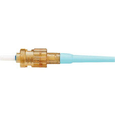 Panduit Fiber Optic Connectors, ST2 OptiCam - 1 Pack - 1 x ST Male - Aqua - TAA Compliance FST2MCXAQ