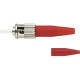 Panduit Fiber Optic Simplex Network Connector - 1 Pack - 1 x ST Male - Red - TAA Compliance FSTMARD