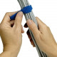 Black Box Hook and Loop Cable Wrap - Black - 10 Pack - TAA Compliance FT9260