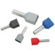 Panduit Terminal Connector - 1 x - Tin - Gray - TAA Compliance FTD76-8-D