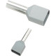 Panduit Electric Wire Ferrule - 100 - Gray - Polypropylene, Copper, Polypropylene - TAA Compliance FTD81-12-C