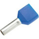 Panduit Electric Wire Ferrule - 100 - Blue - Polypropylene, Copper, Polypropylene - TAA Compliance FTD84-16-C
