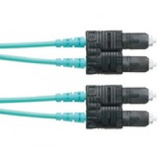 Panduit Fiber Optic Duplex Network Cable - 22.97 ft Fiber Optic Network Cable for Network Device - First End: 2 x SC Male Network - Second End: 2 x SC Male Network - Patch Cable - 50/125 &micro;m - Aqua - 1 Pack - TAA Compliance FX23PSNSNSNM007