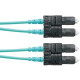 Panduit Fiber Optic Duplex Network Cable - 104.99 ft Fiber Optic Network Cable for Network Device - First End: 2 x SC Male Network - Second End: 2 x SC Male Network - Patch Cable - 50/125 &micro;m - Aqua - 1 Pack - TAA Compliance FX23PSNSNSNM032