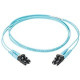 Panduit Fiber Optic Duplex Network Cable - 144.36 ft Fiber Optic Network Cable for Network Device - First End: 2 x SC Male Network - Second End: 2 x SC Male Network - Patch Cable - 50/125 &micro;m - Aqua - 1 Pack FX23RSNSNSNM044