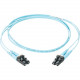 Panduit Fiber Optic Duplex Patch Network Cable - 3 ft Fiber Optic Network Cable for Network Device - First End: 2 x LC Male Network - Second End: 2 x LC Male Network - Patch Cable - 50/125 &micro;m - Aqua - 1 Pack FX2ELLNLNSNM001