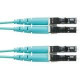 Panduit Fiber Optic Duplex Patch Network Cable - 7 ft Fiber Optic Network Cable for Network Device - First End: 2 x LC Male Network - Second End: 2 x LC Male Network - Patch Cable - Aqua - 1 Pack - TAA Compliance FX2ELLNLNSNM002