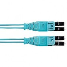 Panduit Fiber Optic Duplex Network Cable - 33 ft Fiber Optic Network Cable - First End: 2 x LC Male Network - Second End: 2 x LC Male Network - Patch Cable - Aqua - TAA Compliance FX2ELQ1Q1SNM010