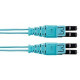 Panduit Fiber Optic Duplex Network Cable - 7 ft Fiber Optic Network Cable - First End: 2 x LC Male Network - Second End: 2 x LC Male Network - Patch Cable - 50/125 &micro;m - Aqua FX2ELQ1Q1SNM002