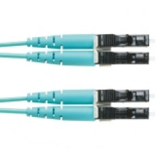 Panduit Fiber Optic Duplex Patch Network Cable - 13.10 ft Fiber Optic Network Cable for Network Device - First End: 2 x LC Male Network - Second End: 2 x LC Male Network - Patch Cable - Aqua - 1 Pack - RoHS Compliance FX2ERLNLNSNM004