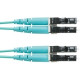 Panduit Fiber Optic Duplex Patch Network Cable - 6.60 ft Fiber Optic Network Cable for Network Device - First End: 2 x LC Male Network - Second End: 2 x LC Male Network - Patch Cable - Aqua - 1 Pack - RoHS, TAA Compliance FX2ERLNLNSNM002